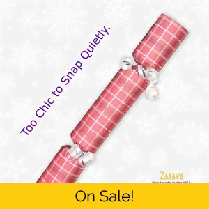 Christmas Plaid - DIY Cracker Kit - Set of 6